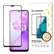 Стъклен Протектор Wozinsky Full Glue Tempered Glass за Realme C31, Black