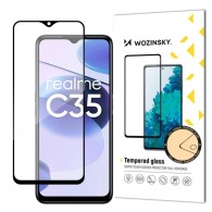 Стъклен Протектор Wozinsky Full Glue Tempered Glass за Realme C35, Black