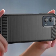 Калъф Tech-Protect TPUcarbon За Samsung Galaxy Motorola Moto G53 5G, Black