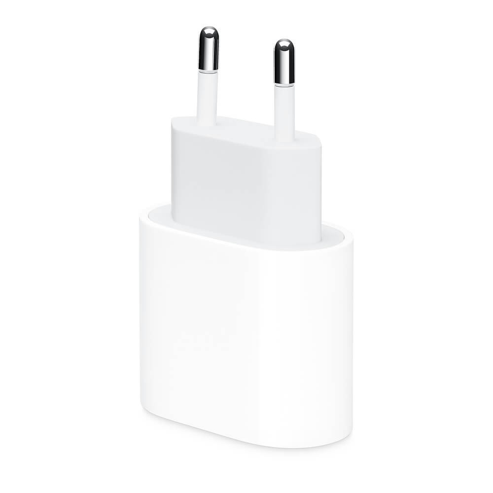 Зарядно Apple 20W USB-C Power Adapter, за iPhone, iPad и устройства с USB-C порт, White