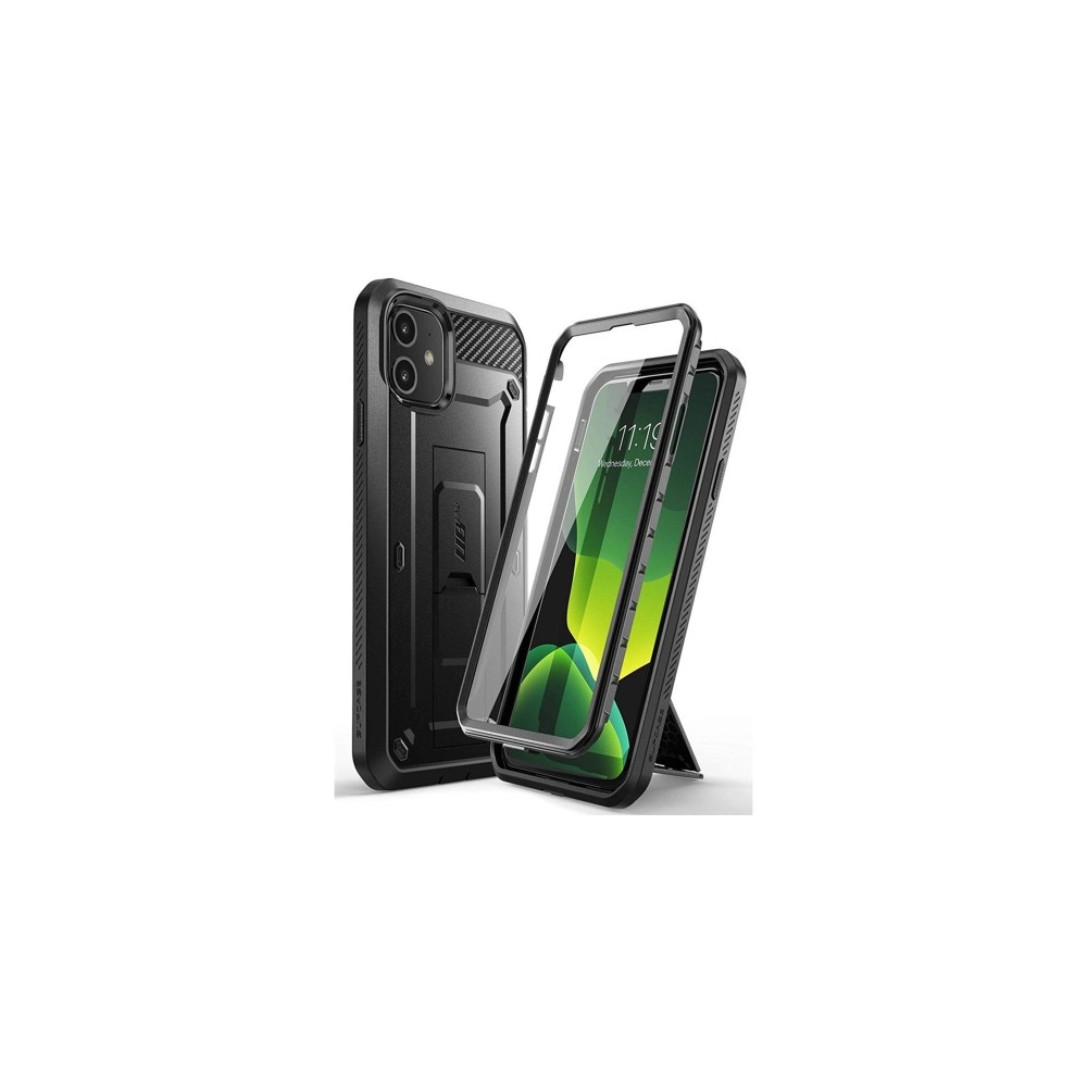 Удароустойчив хибриден кейс Supcase Unicorn Beetle Pro за iPhone 11, Черен