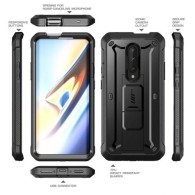 Удароустойчив хибриден кейс Supcase Unicorn Beetle Pro за OnePlus 7T Pro, Черен