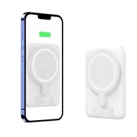 Външна батерия Tech-Protect PB10 Lifemag Magsafe Powerbank, 5000mAh, White