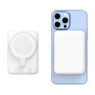 Външна батерия Tech-Protect PB10 Lifemag Magsafe Powerbank, 5000mAh, White