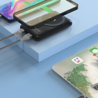 Външна батерия Dudao TGK1, Magsafe Powerbank, 10000mAh, 15W, Black