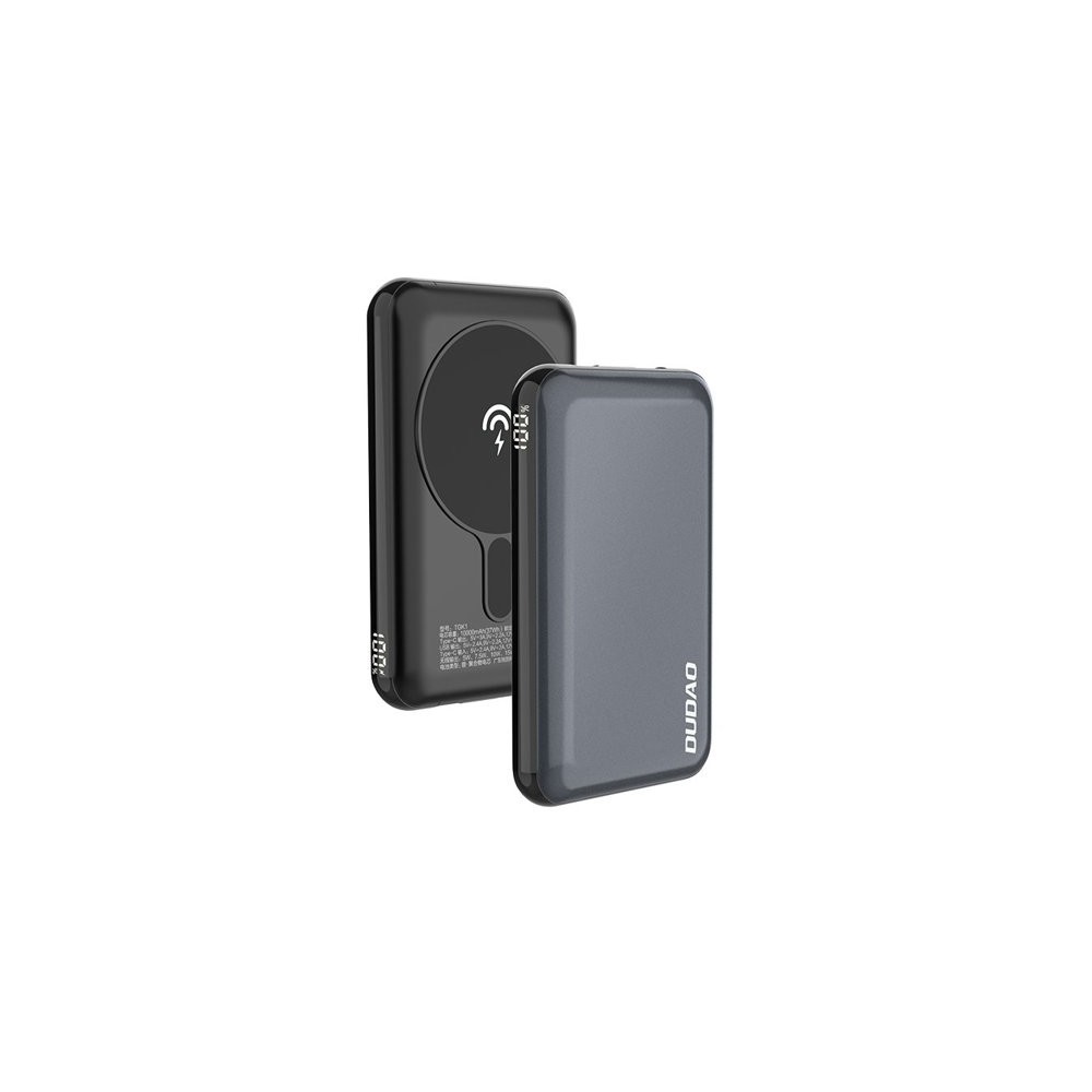 Външна батерия Dudao TGK1, Magsafe Powerbank, 10000mAh, 15W, Black