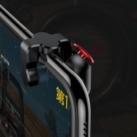 Универсален джойстик Baseus Red-Dot Extra Buttons за телефон, PUB-G/FIFA/PES...., Черен