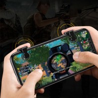 Универсален джойстик Baseus Red-Dot Extra Buttons за телефон, PUB-G/FIFA/PES...., Черен