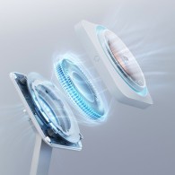 Безжично зарядно ESR Halolock CryoBoost, 3in1, Wireless Charger, Qi, Magnetic MaGsafe, Arctic White