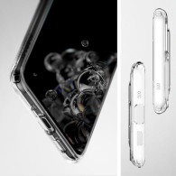 Spigen Ultra Hybrid хибриден кейс с най-висока степен на защита за Samsung Galaxy S20 Ultra, Crystal Clear