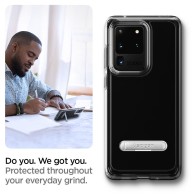 Spigen Ultra Hybrid хибриден кейс с най-висока степен на защита за Samsung Galaxy S20 Ultra, Crystal Clear