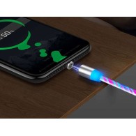 Кабел fixGuard Magnetic LED, Lightning, 1m, Multicolor