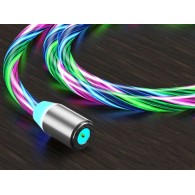 Кабел fixGuard Magnetic LED, Lightning, 1m, Multicolor
