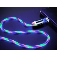 Кабел fixGuard Magnetic LED, Lightning, 1m, Multicolor