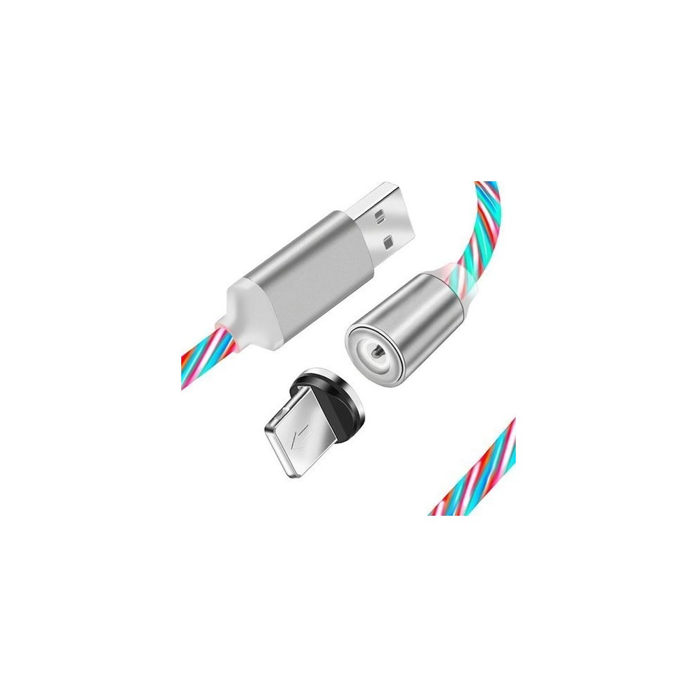 Кабел fixGuard Magnetic LED, Lightning, 1m, Multicolor
