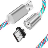 Кабел fixGuard Magnetic LED, Type C, 2m, Multicolor