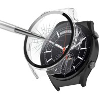 Калъф fixGuard Silicone и Стъклен Протектор за Xiaomi Mi Watch S1 Global, Clear
