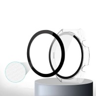 Калъф fixGuard Silicone и Стъклен Протектор за Xiaomi Mi Watch S1 Global, Clear