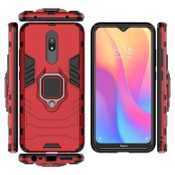 Удароустойчив Калъф с Поставка Ring Armor Kickstand Tough Rugged Cover за Xiaomi Redmi 8A / Xiaomi Redmi, Червен