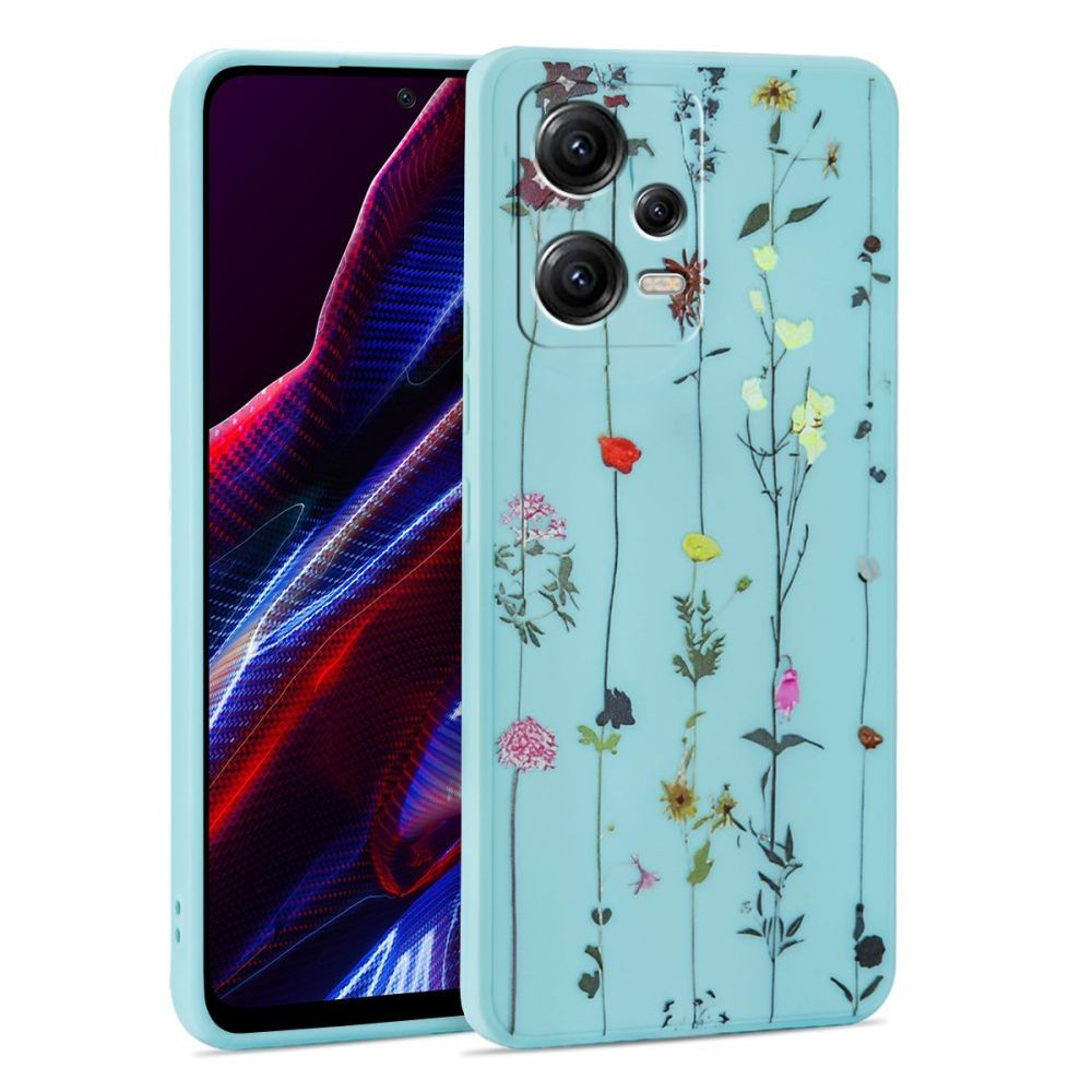 Калъф Tech-Protect Mood За Xiaomi Redmi Note 12 5G / Poco X5 5G, Garden Blue