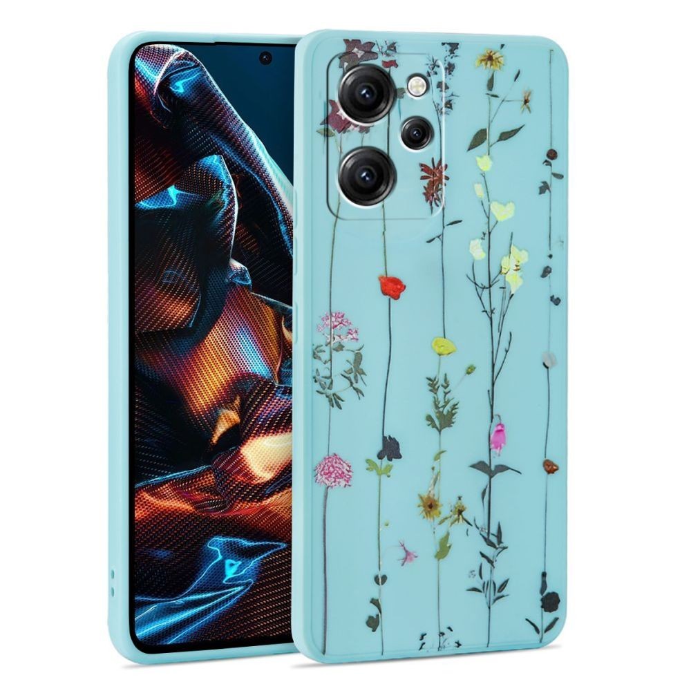 Калъф Tech-Protect Mood За Xiaomi Poco X5 Pro 5G, Garden Blue