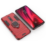Удароустойчив Калъф с Поставка Ring Armor Kickstand Tough Rugged Cover за  Xiaomi Mi 9T / Xiaomi Mi 9T Pro, Червен