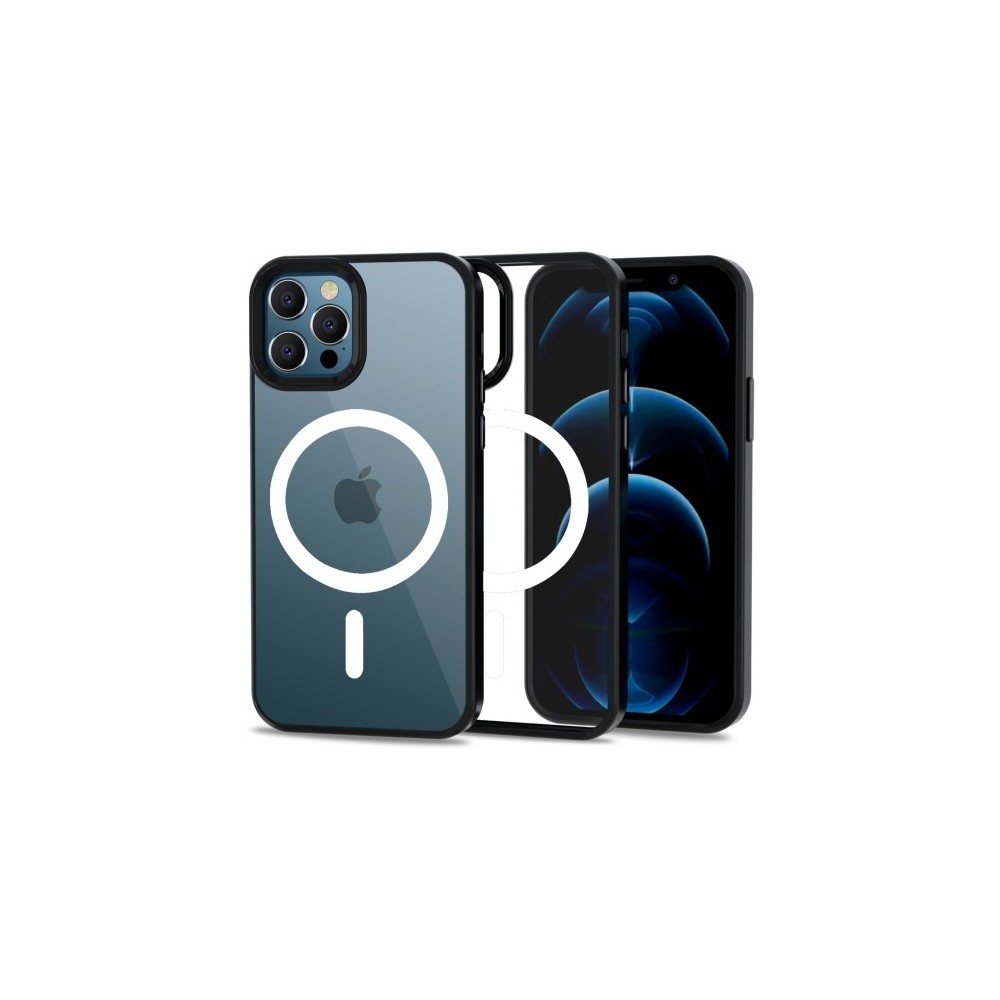 Калъф Tech-Protect Magmat Magsafe за iPhone 12 / 12 Pro, Clear Black