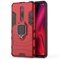 Удароустойчив Калъф с Поставка Ring Armor Kickstand Tough Rugged Cover за  Xiaomi Mi 9T / Xiaomi Mi 9T Pro, Червен