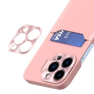 Калъф fixGuard Leather Stand за iPhone 14, Pink