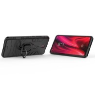 Удароустойчив Калъф с Поставка Ring Armor Kickstand Tough Rugged Cover за  Xiaomi Mi 9T / Xiaomi Mi 9T Pro, Черен
