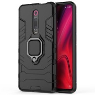 Удароустойчив Калъф с Поставка Ring Armor Kickstand Tough Rugged Cover за  Xiaomi Mi 9T / Xiaomi Mi 9T Pro, Черен