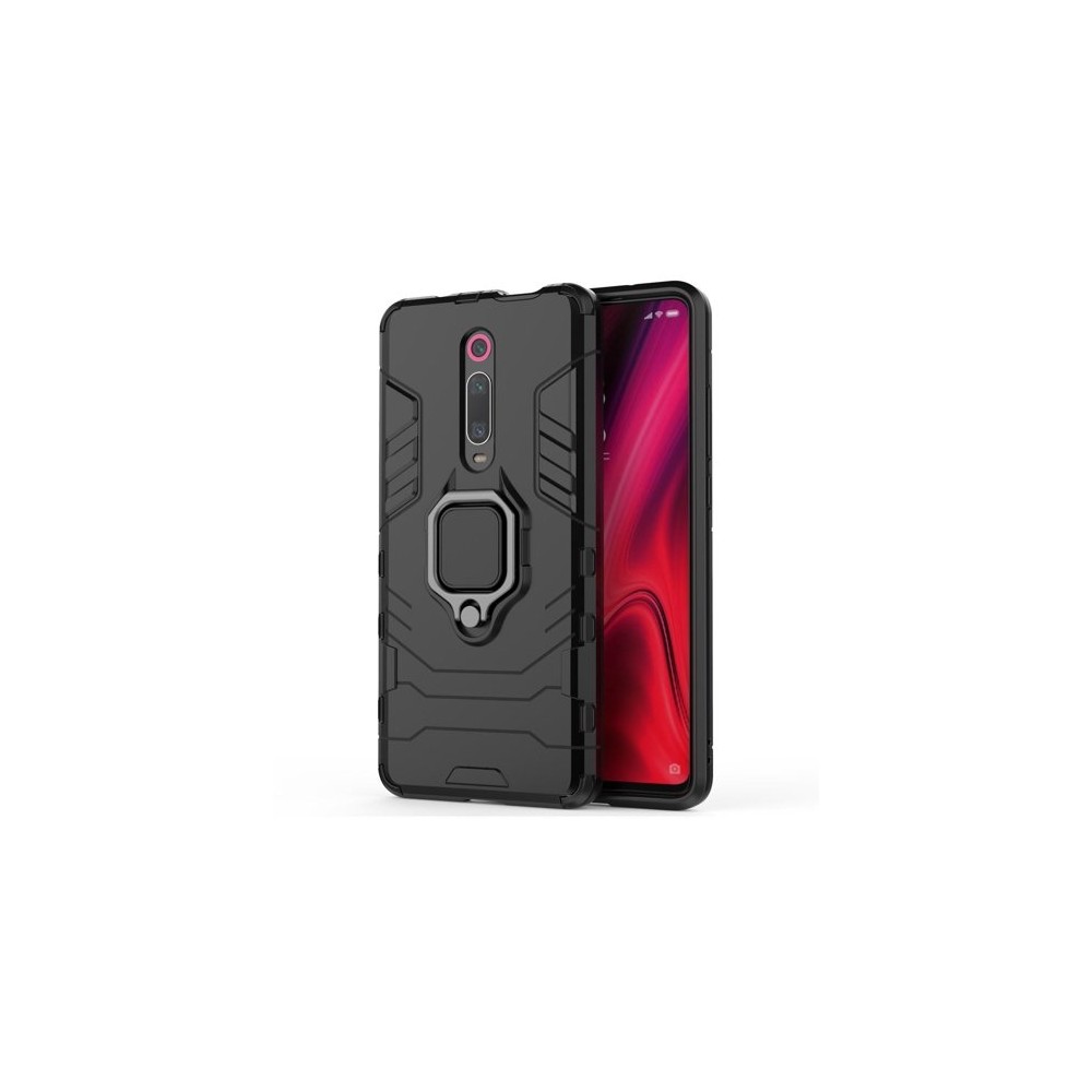 Удароустойчив Калъф с Поставка Ring Armor Kickstand Tough Rugged Cover за  Xiaomi Mi 9T / Xiaomi Mi 9T Pro, Черен