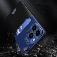 Калъф fixGuard Leather Stand за iPhone 14 Plus, Blue