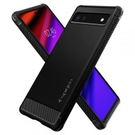 Калъф Spigen Rugged Armor За Google Pixel 6A, Matte Black