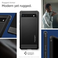 Калъф Spigen Rugged Armor За Google Pixel 6A, Matte Black