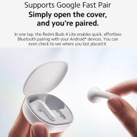 Безжични слушалки Xiaomi Buds 4 Lite, True Wireless, White