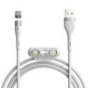 Кабел Baseus Zinc 3in1 USB - Lightning / USB Typ C / micro USB data charging cable Quick Charge AFC 1 m 3 A 480 Mbps white (CA1T