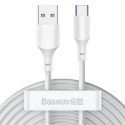 Кабел Baseus 2x set USB Typ C - Lightning cable fast charging Power Delivery Quick Charge 40 W 5 A 1,5 m white (TZCATZJ-02)