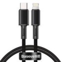 Кабел Baseus USB Type C - Lightning cable Power Delivery fast charge 20 W 1 m black (CATLGD-01)