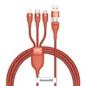 Кабел Baseus 3in1 USB / USB Typ C - USB Typ C / Lightning / micro USB cable (5 A - 100 W / 20 W / 18 W) 1,2 m Power Delivery Qui