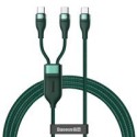 Кабел Baseus Flash Series 2in1 Fast Charging Cable Type-C to C+C 100 W 1,5 m green (CA1T2-C06)