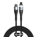 Кабел Baseus Zinc USB Type C - Lightning magnetic data charging cable Power Delivery 20 W 2 m black (CATLXC-A01)