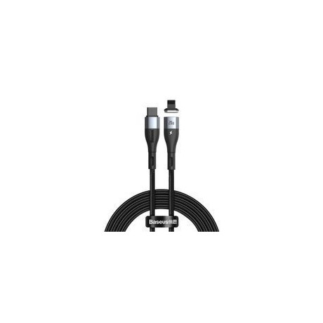 Кабел Baseus Zinc USB Type C - Lightning magnetic data charging cable Power Delivery 20 W 2 m black (CATLXC-A01)