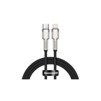 Кабел Baseus Cafule Series Metal Data USB Type C - Lightning Cable Power Delivery 20 W 1 m black (CATLJK-A01)