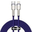 Кабел Baseus Cafule Series Metal Data USB Type C - Lightning Cable Power Delivery 20 W 2 m violet (CATLJK-B05)
