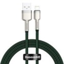 Кабел Baseus Cafule Series Metal Data Cable USB - Lightning 2.4A 1 m green (CALJK-A06)