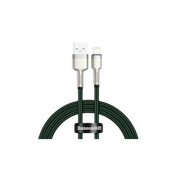 Кабел Baseus Cafule Series Metal Data Cable USB - Lightning 2.4A 1 m green (CALJK-A06)