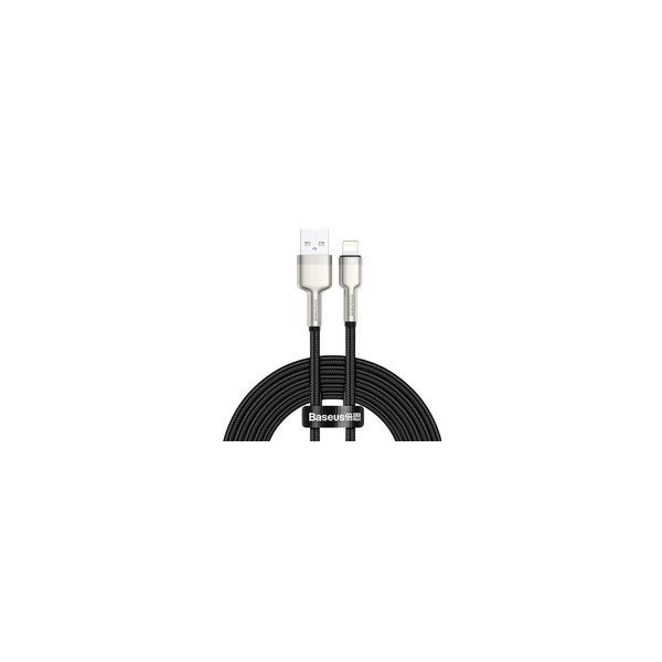 Кабел Baseus Cafule Series Metal Data Cable USB - Lightning 2.4A 2 m black (CALJK-B01)