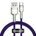 Кабел Baseus Cafule Series Metal Data USB - USB Typ C 40 W cable (10 V / 4 A) SCP (Huawei SuperCharge Protocol) 1 m violet (CATJ