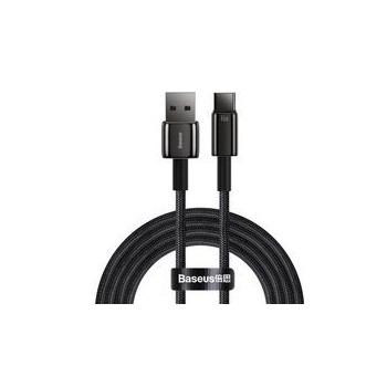 Кабел Baseus Tungsten USB - USB Type C cable 66 W (11 V / 6 A) Quick Charge AFC FCP SCP 2 m black (CATWJ-C01)